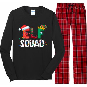 Elf Squad Funny Family Matching Group Christmas Gifts Hoodie Long Sleeve Pajama Set