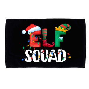 Elf Squad Funny Family Matching Group Christmas Gifts Hoodie Microfiber Hand Towel