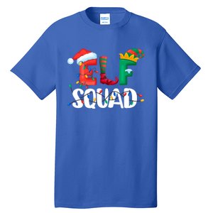 Elf Squad Funny Family Matching Group Christmas Gifts Hoodie Tall T-Shirt