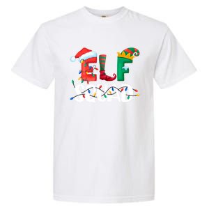 Elf Squad Funny Family Matching Group Christmas Gifts Hoodie Garment-Dyed Heavyweight T-Shirt