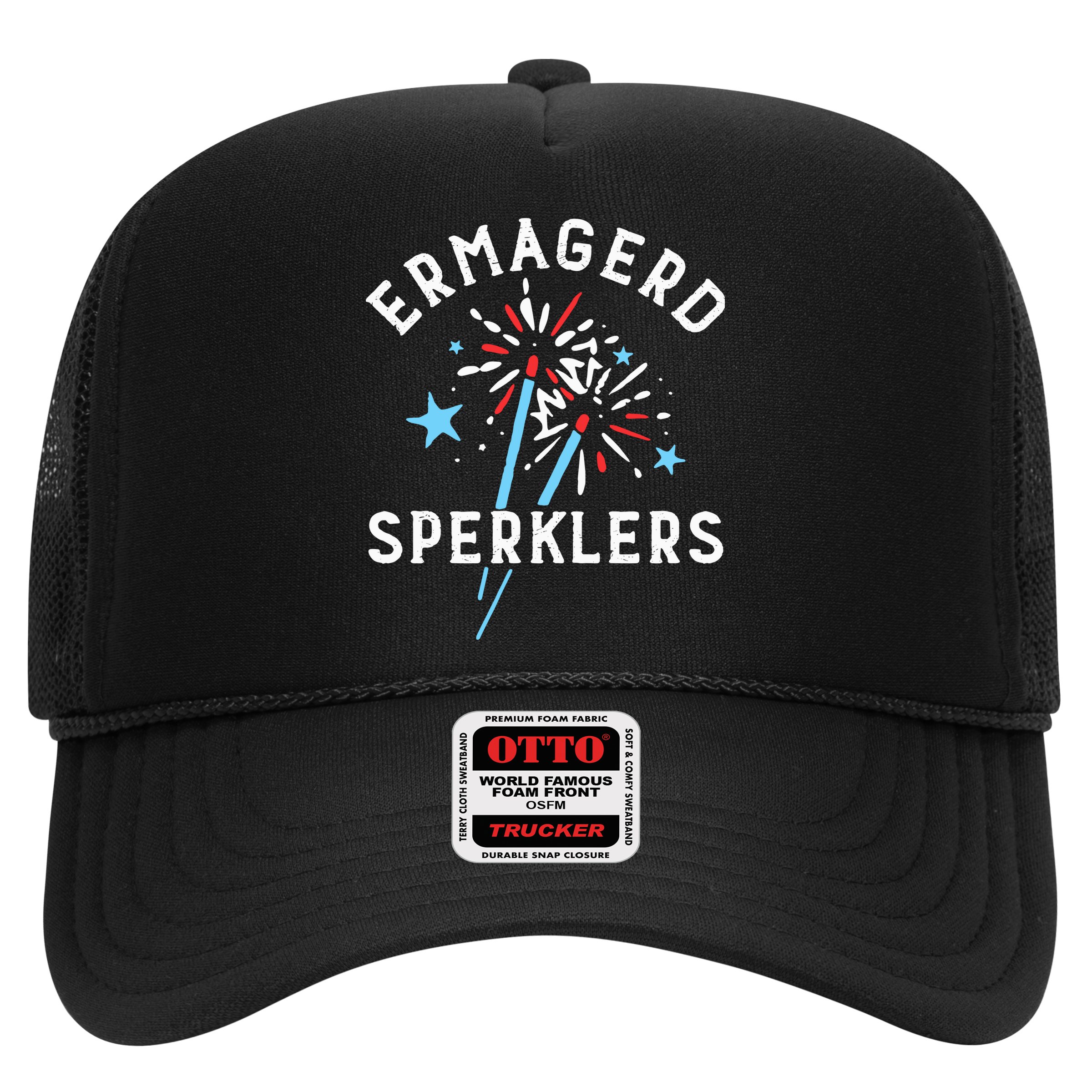 Ermahgerd Sperklers Funny 4th Of July Fireworks Sparklers Gift Hat