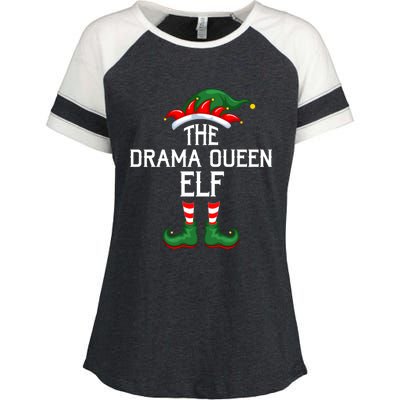 Elf Squad Family Matching The Drama Queen Elf Christmas Gift Enza Ladies Jersey Colorblock Tee