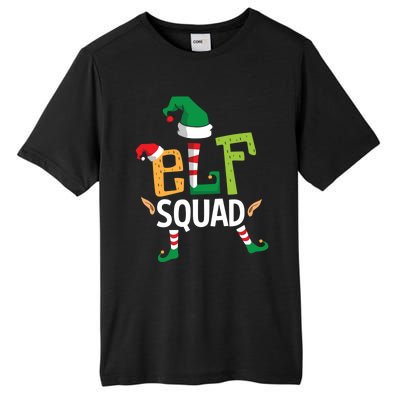 Elf Squad Funny Elves Family Christmas Matching Couple Xmas Great Gift Tall Fusion ChromaSoft Performance T-Shirt