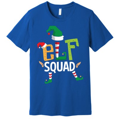 Elf Squad Funny Elves Family Christmas Matching Couple Xmas Great Gift Premium T-Shirt