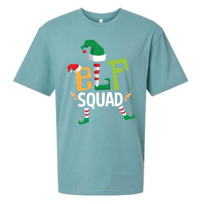 Elf Squad Funny Elves Family Christmas Matching Couple Xmas Great Gift Sueded Cloud Jersey T-Shirt