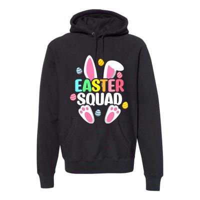 Easter Squad Family Matching Easter Day Bunny Egg Hunt Group Premium Hoodie