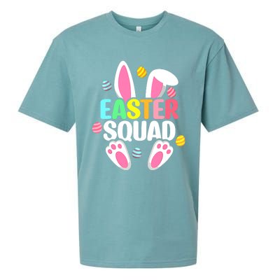 Easter Squad Family Matching Easter Day Bunny Egg Hunt Group Sueded Cloud Jersey T-Shirt