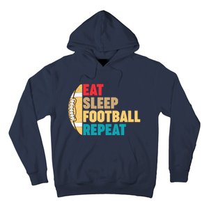 Eat Sleep Football Repeat For Teens Boy Girl Wo Hoodie