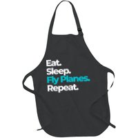 Eat Sleep Fly Planes Repeat For Aircraft Pilots Apron