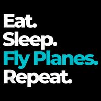 Eat Sleep Fly Planes Repeat For Aircraft Pilots Apron