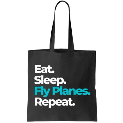 Eat Sleep Fly Planes Repeat For Aircraft Pilots Bag