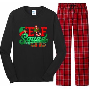 Elf Squad Funny Family Christmas Matching Pajamas Xmas Funny Gift Long Sleeve Pajama Set