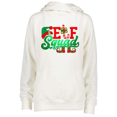 Elf Squad Funny Family Christmas Matching Pajamas Xmas Funny Gift Womens Funnel Neck Pullover Hood