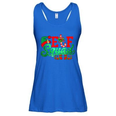 Elf Squad Funny Family Christmas Matching Pajamas Xmas Funny Gift Ladies Essential Flowy Tank