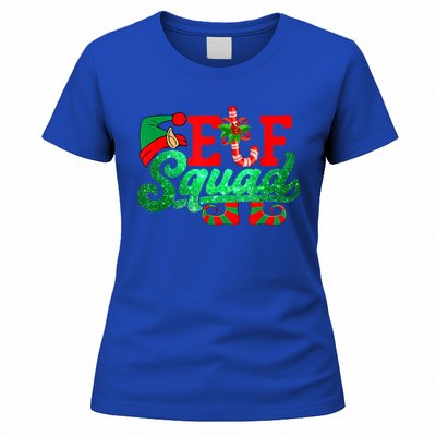 Elf Squad Funny Family Christmas Matching Pajamas Xmas Funny Gift Women's T-Shirt