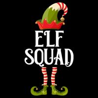Elf Squad Festive Christmas Holiday Drawstring Bag