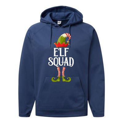 Elf Squad Festive Christmas Holiday Performance Fleece Hoodie