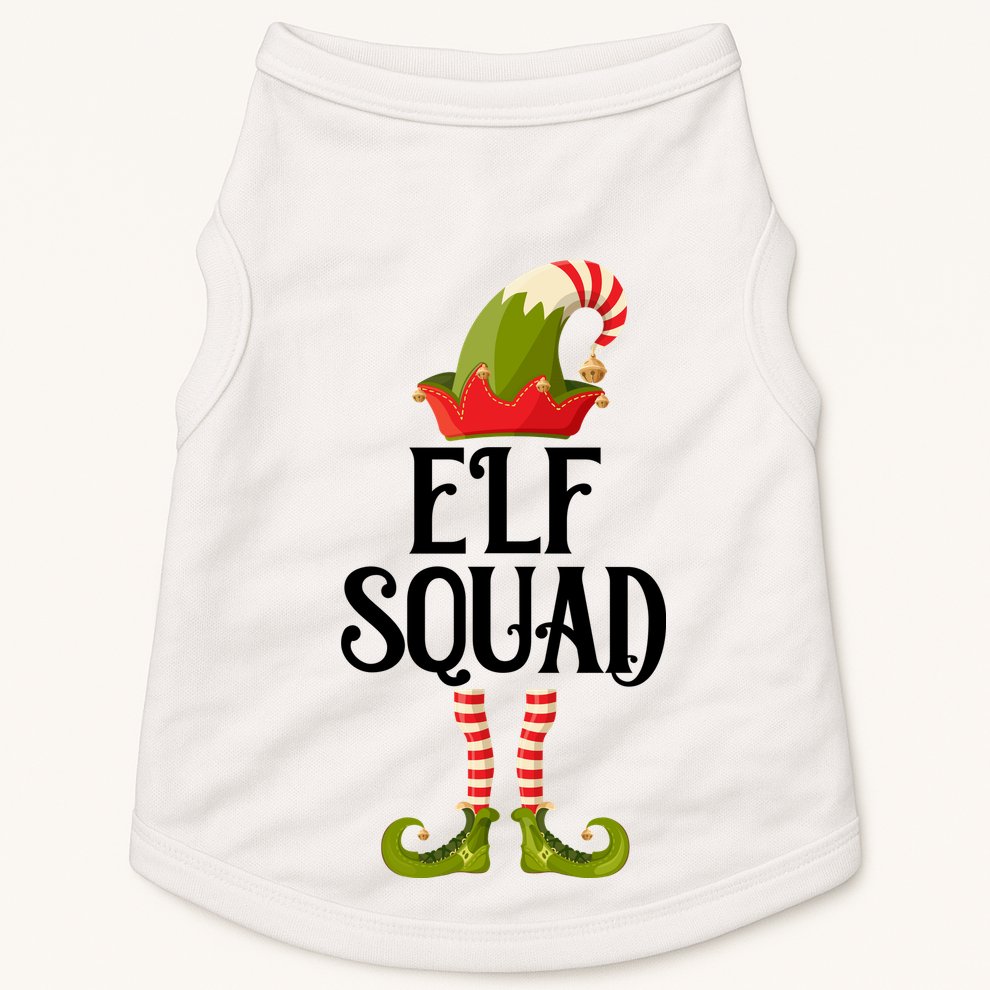 Elf Squad Festive Christmas Holiday Doggie Tank