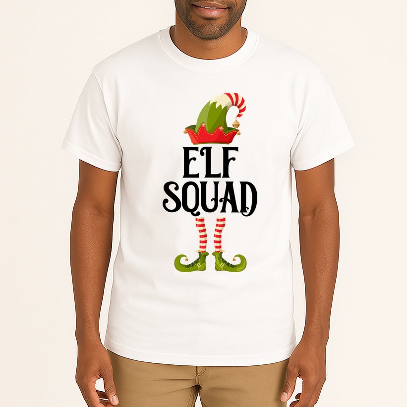Elf Squad Festive Christmas Holiday Tall T-Shirt