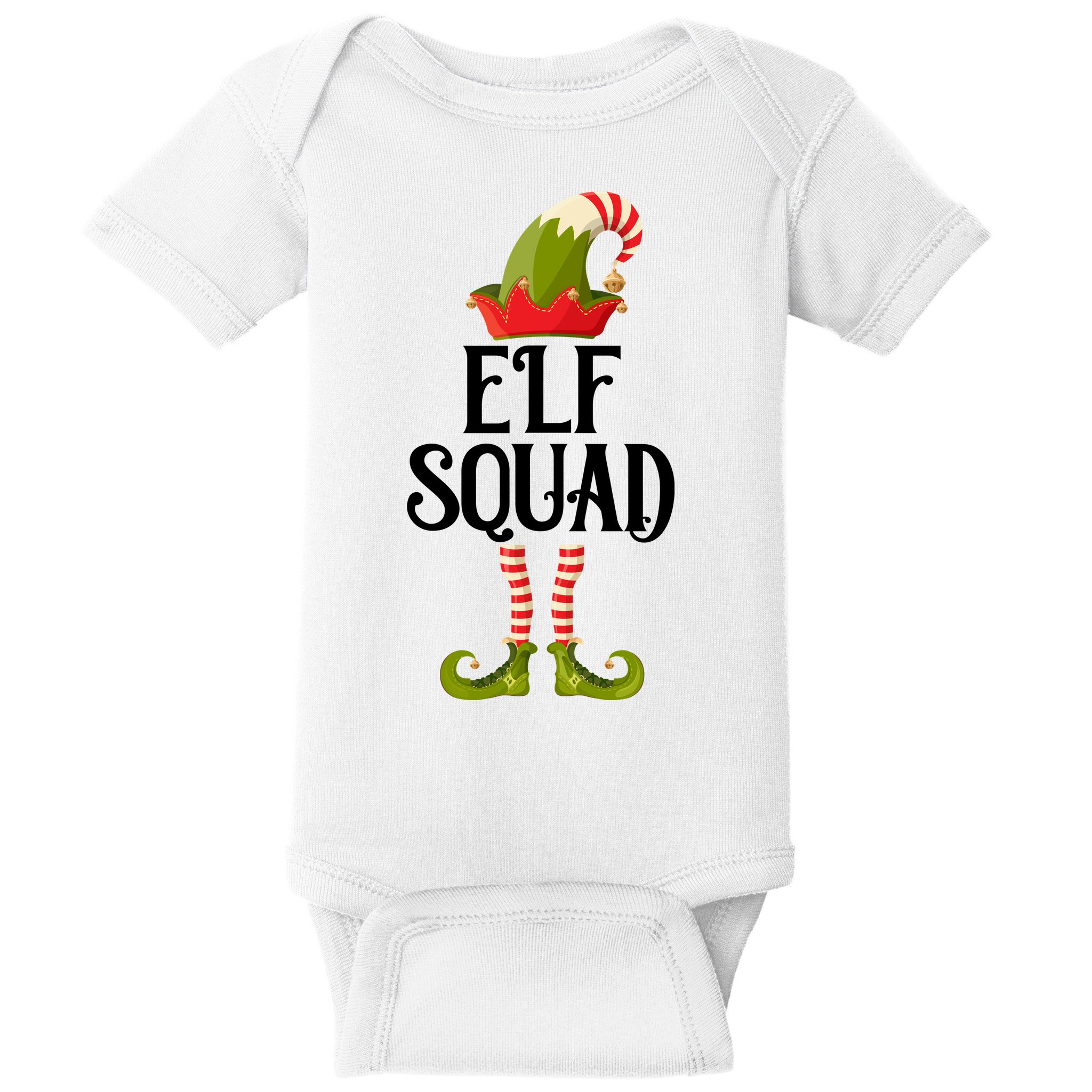 Elf Squad Festive Christmas Holiday Baby Bodysuit