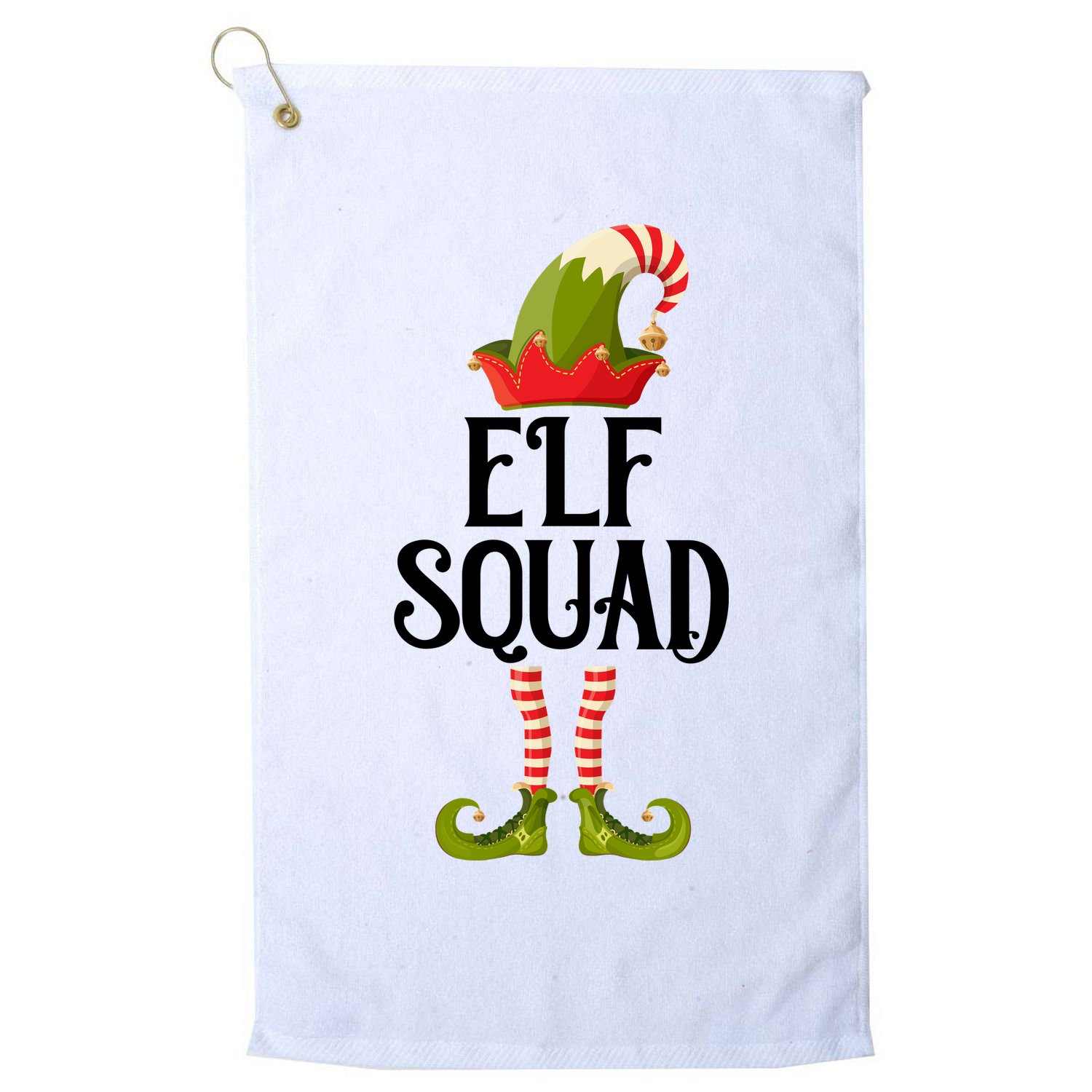 Elf Squad Festive Christmas Holiday Golf Towel