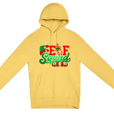 Elf Squad Funny Family Christmas Matching Pajamas Xmas Cute Gift Premium Pullover Hoodie