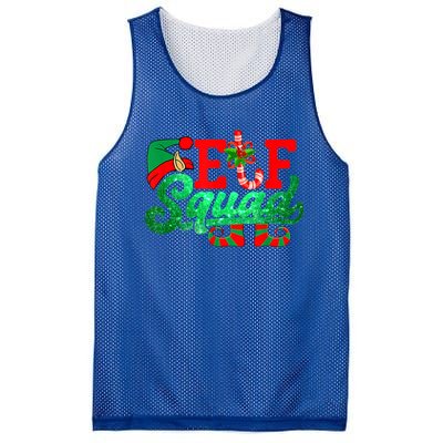 Elf Squad Funny Family Christmas Matching Pajamas Xmas Cute Gift Mesh Reversible Basketball Jersey Tank