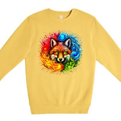 Elemental Seasons Fox Premium Crewneck Sweatshirt