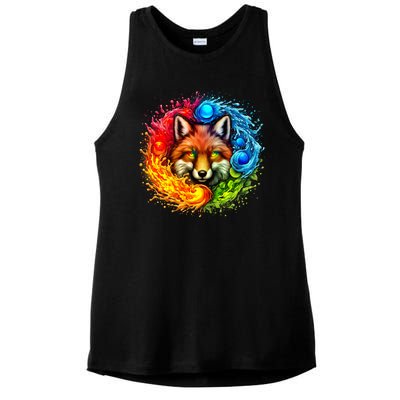 Elemental Seasons Fox Ladies PosiCharge Tri-Blend Wicking Tank