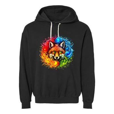 Elemental Seasons Fox Garment-Dyed Fleece Hoodie