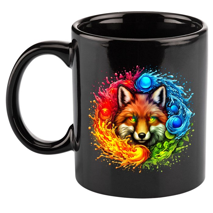 Elemental Seasons Fox 11oz C Handle Ceramic Mug