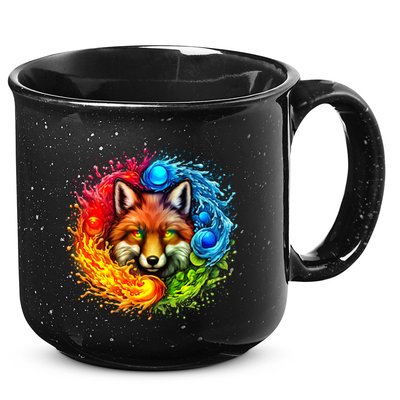 Elemental Seasons Fox 15oz Campfire Ceramic Mug