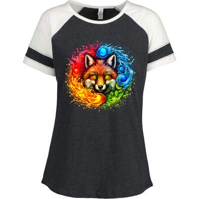 Elemental Seasons Fox Enza Ladies Jersey Colorblock Tee