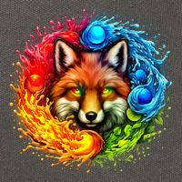 Elemental Seasons Fox Cotton Canvas Backpack