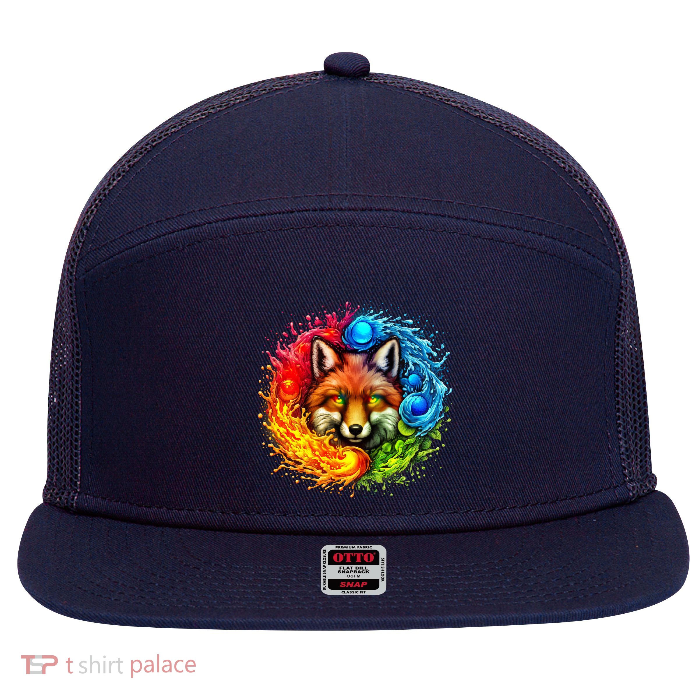 Elemental Seasons Fox 7 Panel Mesh Trucker Snapback Hat