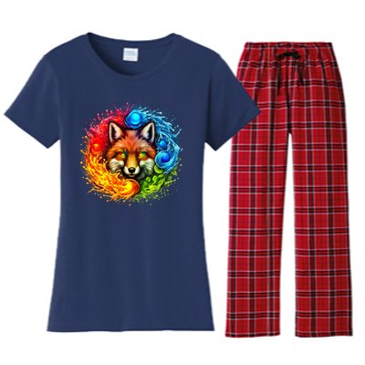 Elemental Seasons Fox Women's Flannel Pajama Set