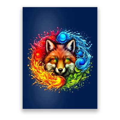 Elemental Seasons Fox Poster