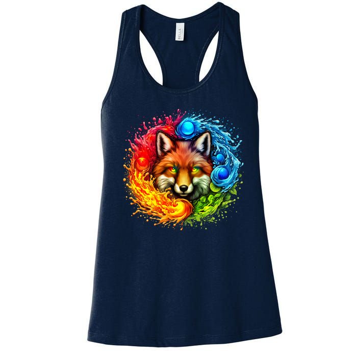 Elemental Seasons Fox Women's Racerback Tank