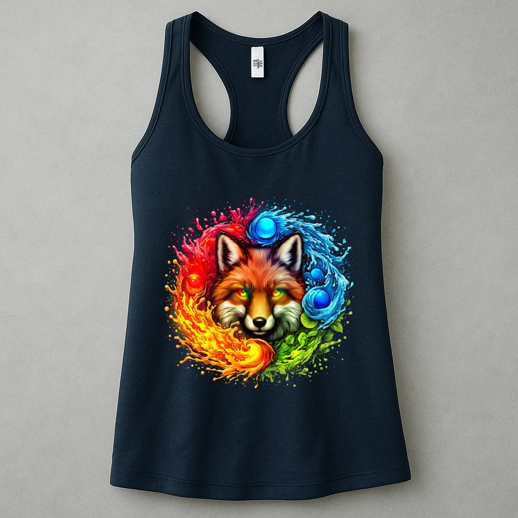 Elemental Seasons Fox Womens Tank Top