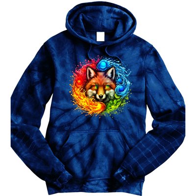 Elemental Seasons Fox Tie Dye Hoodie