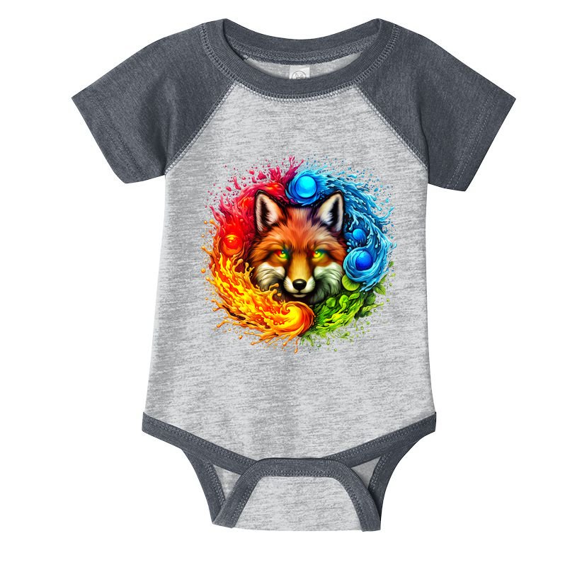 Elemental Seasons Fox Infant Baby Jersey Bodysuit
