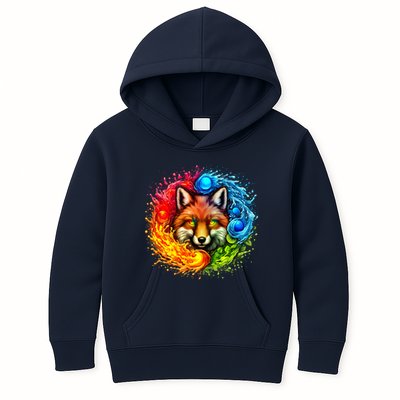 Elemental Seasons Fox Kids Hoodie