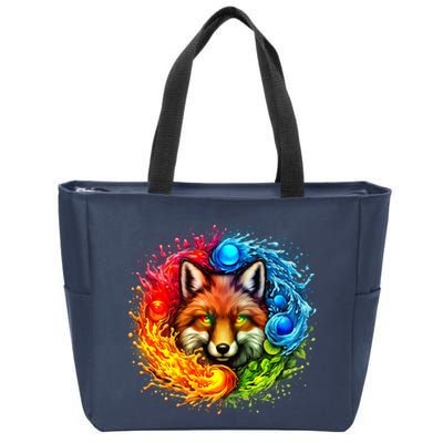 Elemental Seasons Fox Zip Tote Bag