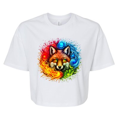 Elemental Seasons Fox Bella+Canvas Jersey Crop Tee