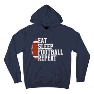 Eat Sleep Football Repeat Football Player Football Hoodie