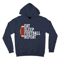 Eat Sleep Football Repeat Football Player Football Hoodie