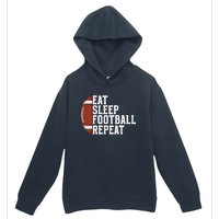 Eat Sleep Football Repeat Football Player Football Urban Pullover Hoodie