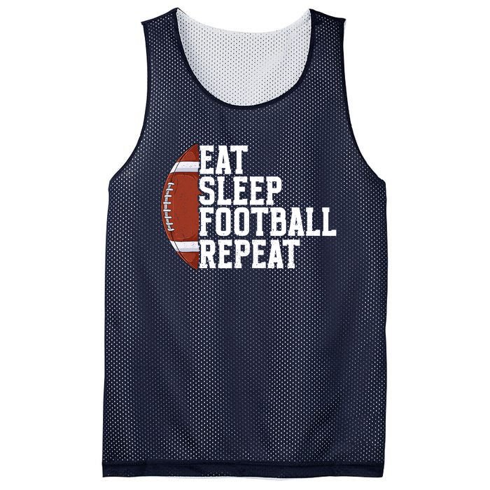 Eat Sleep Football Repeat Football Player Football Mesh Reversible Basketball Jersey Tank