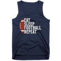 Eat Sleep Football Repeat Football Player Football Tank Top