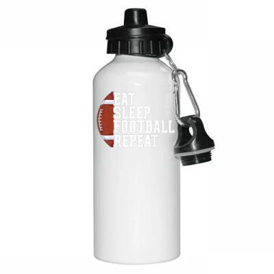 Eat Sleep Football Repeat Football Player Football Aluminum Water Bottle